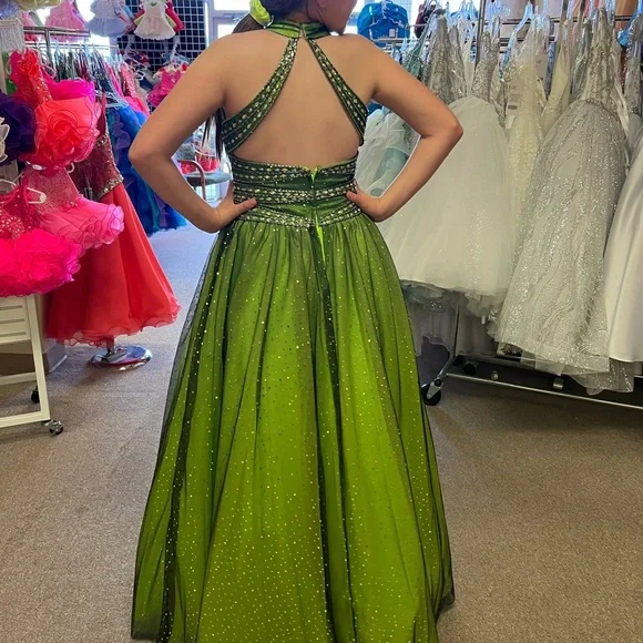 Tiffany Designs Green Formal Kids Dress Tiffany Designs Green Formal Kids Dress